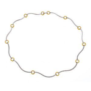 Diamond Necklace Ladies 18 Karat Gold